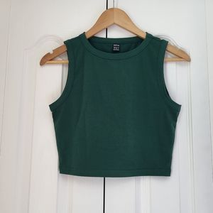 Forest Green Crop Top